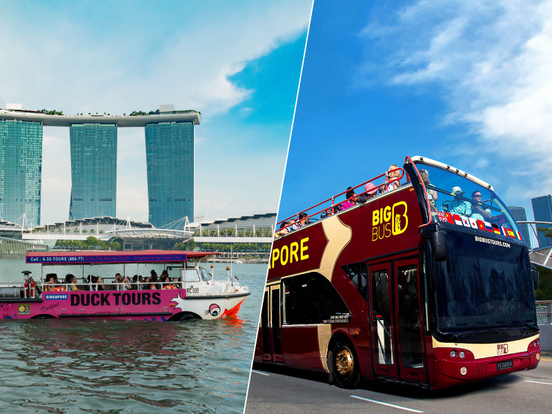 DUCKtours + Big Bus Tours (City or Heritage Route)